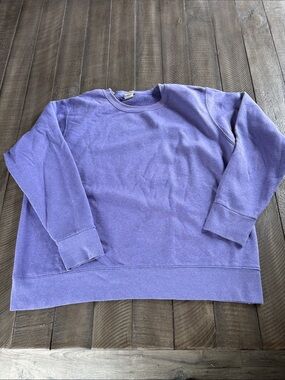 Hanes Women's Purple Crewneck Sweatshirt